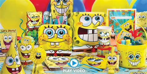 spongebob birthday party|spongebob party supplies clearance.